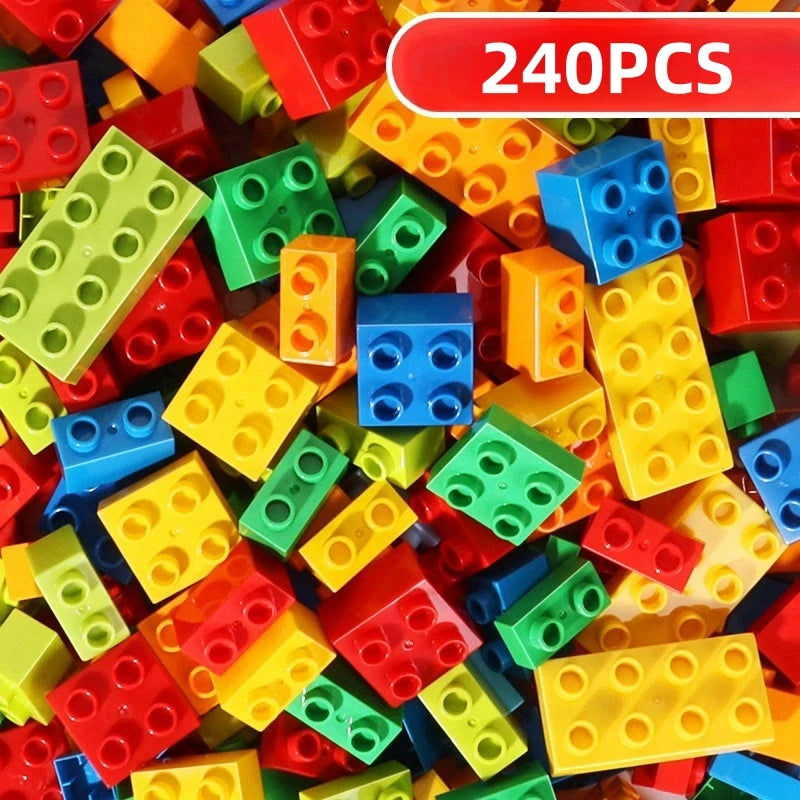 240 Uds. Bloques de construcción juguete para niños juego de bausteine juguetes para niños juguetes de ensamblaje bloques de construcción