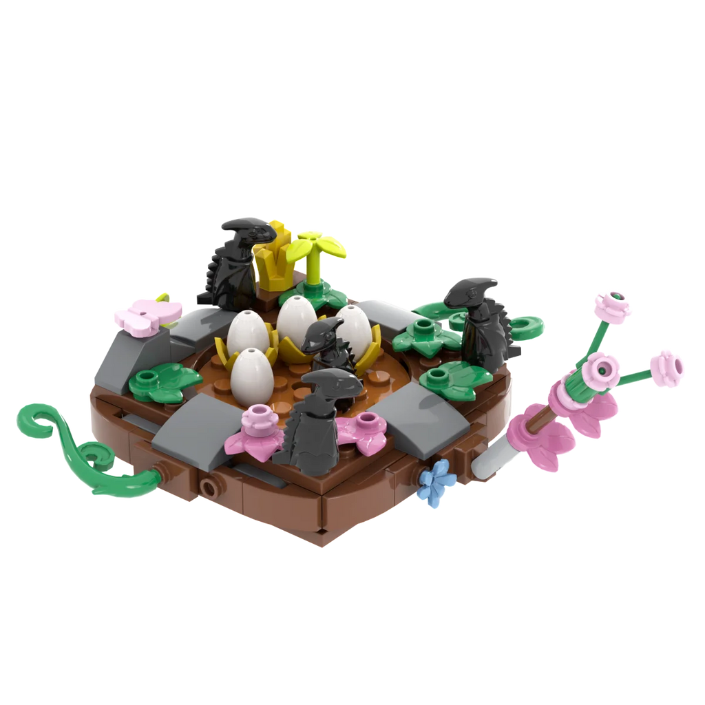 Nido de dinosaurio Jurásico para bebé, colección de juguetes de bloques de construcción, regalo de recuerdo, cumpleaños, Jurassic Rex Raptor