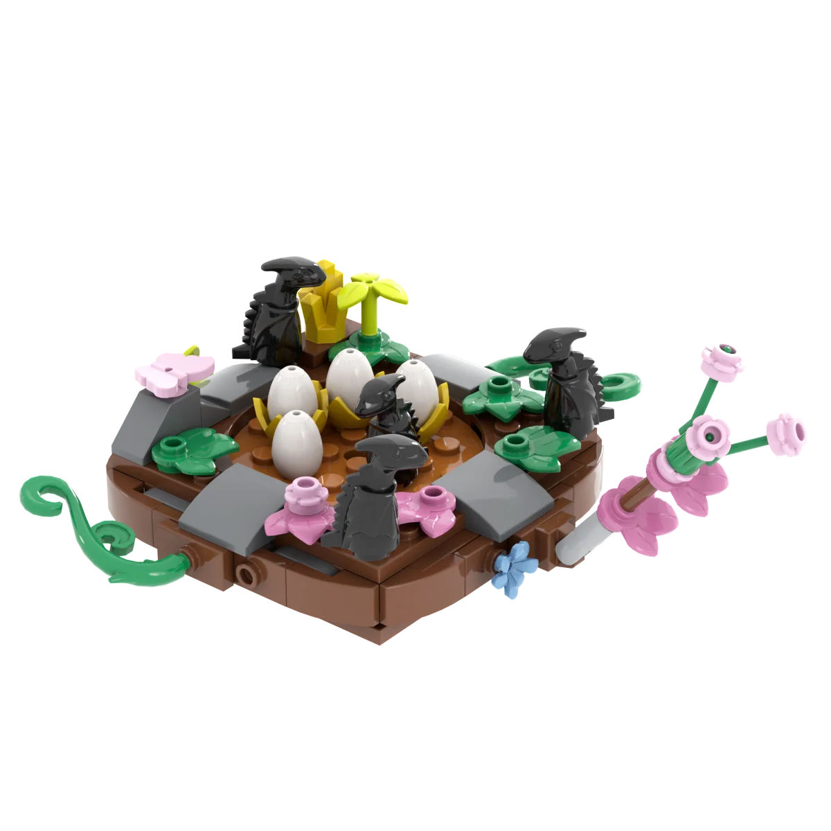 Nido de dinosaurio Jurásico para bebé, colección de juguetes de bloques de construcción, regalo de recuerdo, cumpleaños, Jurassic Rex Raptor