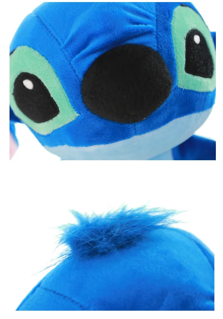 Muñecos de peluche de punto azul y rosa de dibujos animados de Disney, juguetes de Anime Lilo y Stitch de 20CM, juguetes de peluche Stich, regalos de navidad para niños