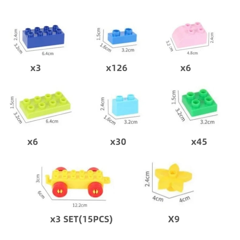 240 Uds. Bloques de construcción juguete para niños juego de bausteine juguetes para niños juguetes de ensamblaje bloques de construcción