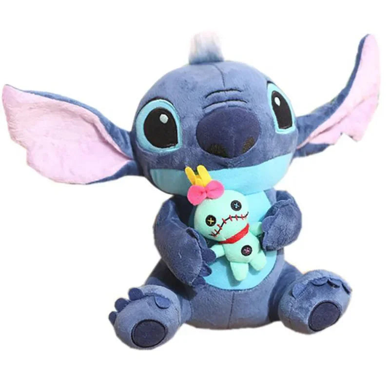 Muñecos de peluche de Stitch azul y rosa de dibujos animados de Disney, juguetes de Anime Lilo y Stitch Stich, juguetes de peluche, regalos de Navidad para niños