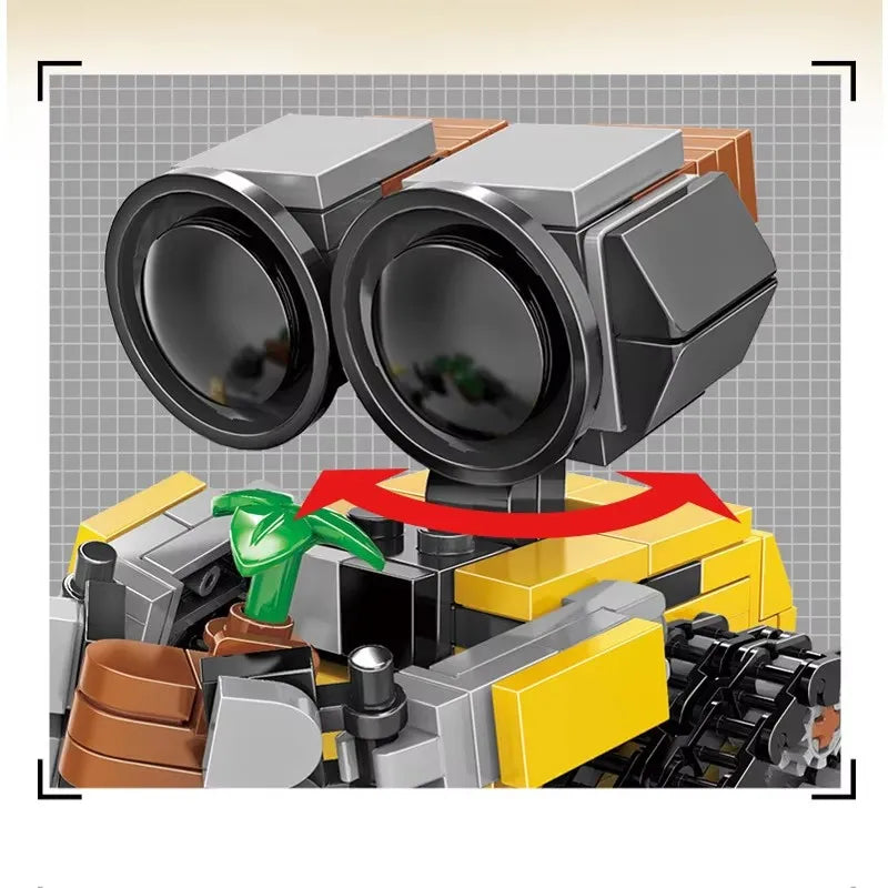 Nuevo mini Kit de bloques de construcción Wall-E, Idea MOC, modelo de película clásica técnica, montaje de bloques de construcción, juguete para regalo para niños