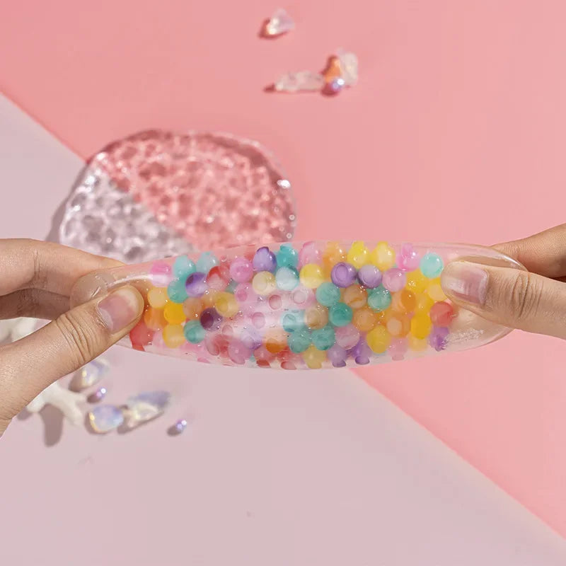 6cm niños exótico pellizco el arco iris cuenta Bola reductora de presión Bola de ventilación juguete de descompresión TPR pellizco Le bola de uva juguetes para adultos