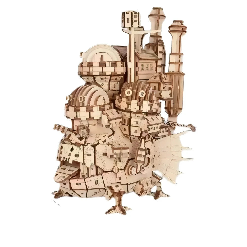 "Puzzle de madera 3D con tema de castillo creativo, Kit de modelo de madera, juguete artesanal, decoración del hogar, el mejor regalo desafiante para niños y adultos"