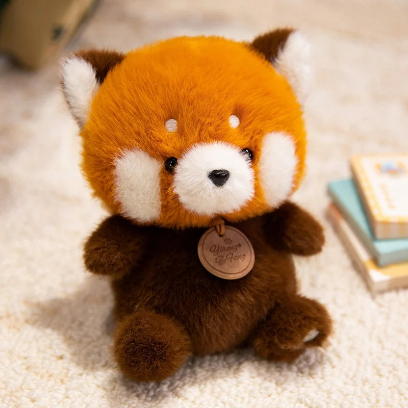 Bonitos animales sentados, Panda rojo, zorro, perezoso, gato, muñecos de peluche suaves, capibara de peluche, cerdo, juguetes para bebés, regalos para niños