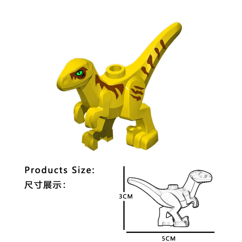 Nido de dinosaurio Jurásico para bebé, colección de juguetes de bloques de construcción, regalo de recuerdo, cumpleaños, Jurassic Rex Raptor