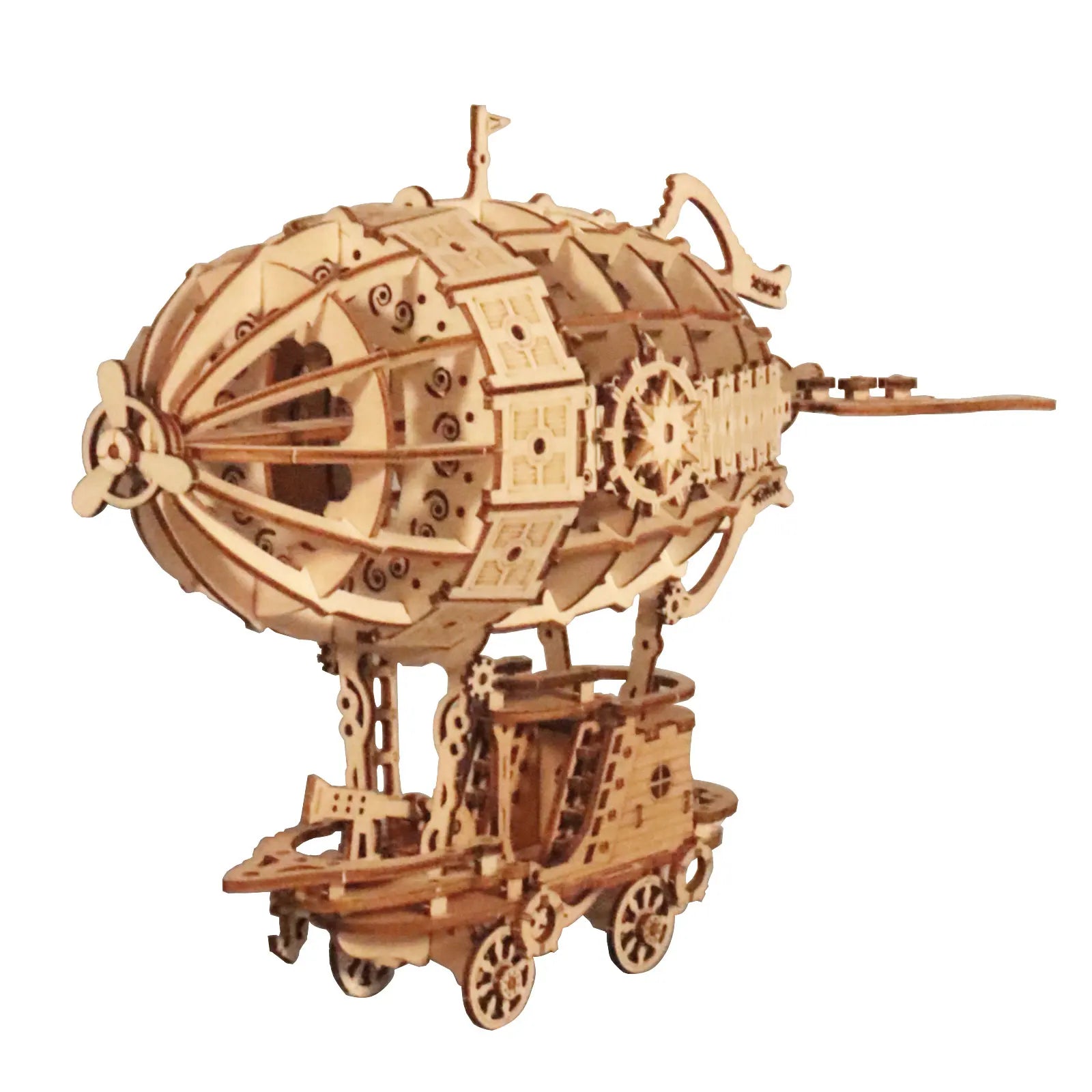 Rompecabezas de madera 3D, kits de modelos de dirigible para adultos, Kit de construcción de modelos, rompecabezas para adultos para construir artesanías mecánicas