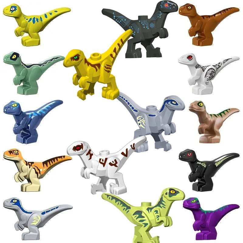 Nido de dinosaurio Jurásico para bebé, colección de juguetes de bloques de construcción, regalo de recuerdo, cumpleaños, Jurassic Rex Raptor