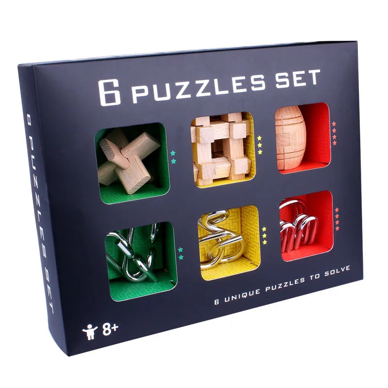 Rompecabezas 3D de juguete Lu Ban Kong Ming Lock, juego Social para adultos, rompecabezas que mejora la memoria, juguetes educativos para niños