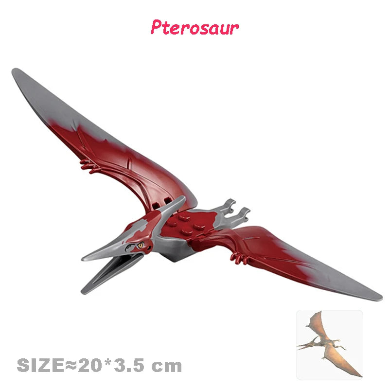 Velociraptor Triceratops Indominus t-rex modelo Jurassic World dinosaurios niños niño ensamblar bloques de construcción juguetes educativos