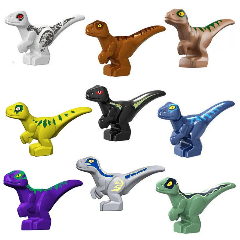 Nido de dinosaurio Jurásico para bebé, colección de juguetes de bloques de construcción, regalo de recuerdo, cumpleaños, Jurassic Rex Raptor