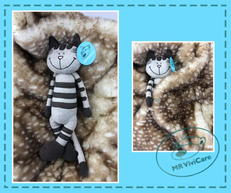 MR ViviCare-juguete de peluche de gato, simulación pequeña y suave, juguetes de animales de peluche para niños, accesorios bonitos para fotos, cumpleaños para niñas