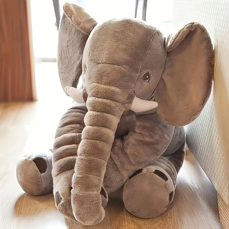 Elefante suave de 40cm, juguetes de peluche, elefante bonito, almohada para dormir para bebé, animales de peluche, los mejores regalos para decoración de habitación de cumpleaños para niños