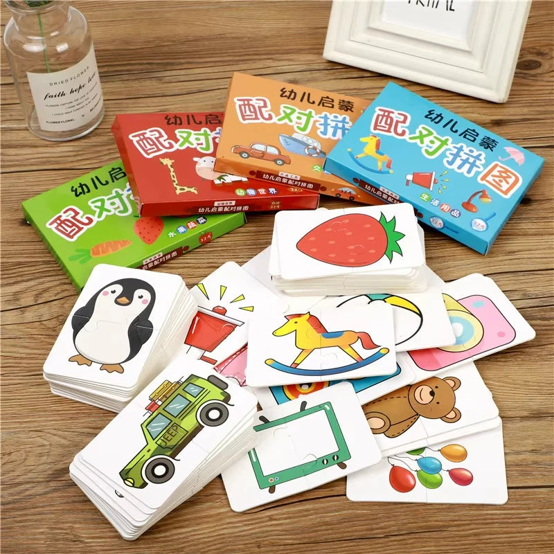 Rompecabezas para bebés, juguetes educativos Montessori, juegos de rompecabezas 3D de madera, caja de hierro, rompecabezas para niños, rompecabezas de madera para niños de 2 a 3 a 4 años
