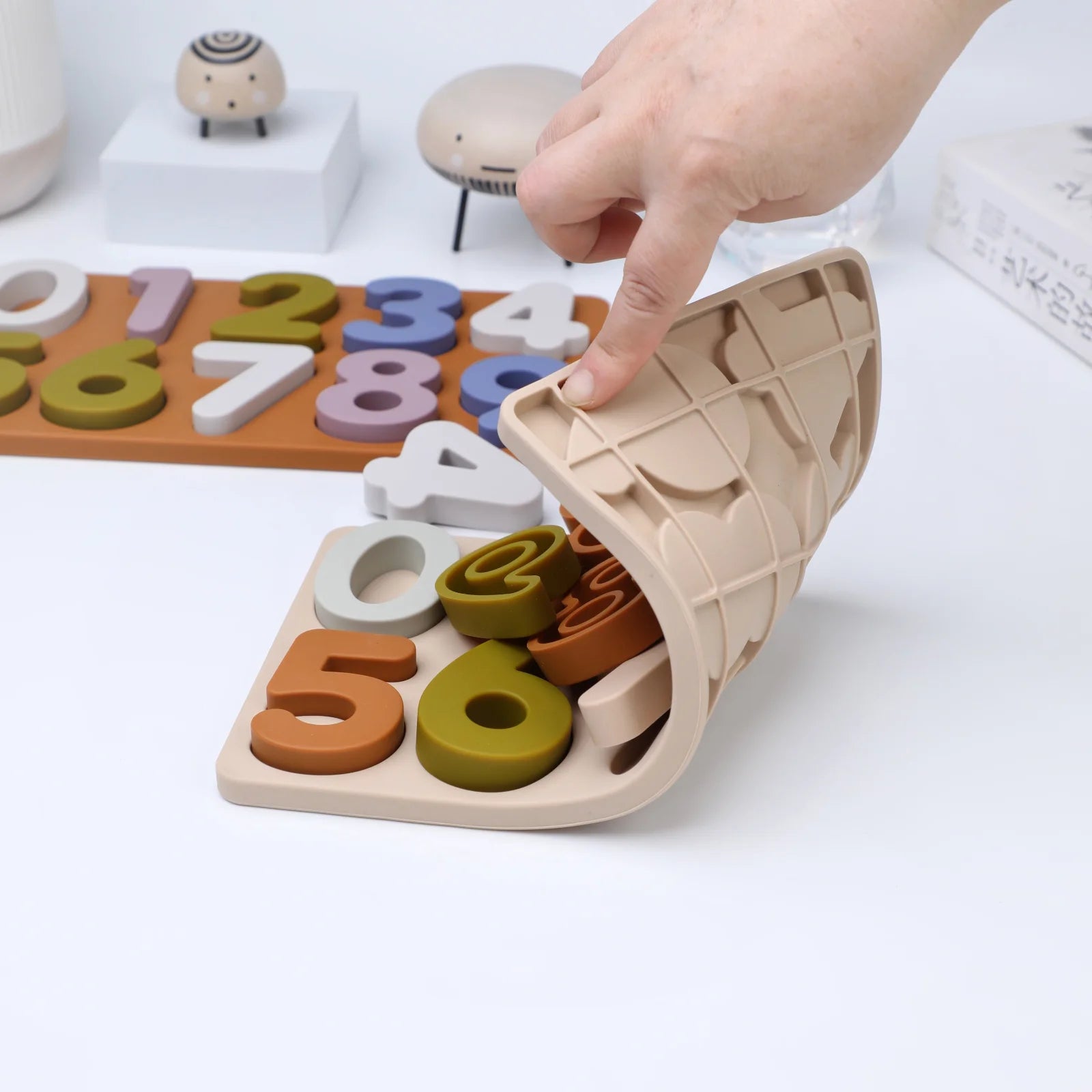 Rompecabezas Abc educativo de silicona, estuche superior y letras más inferiores para regalos, invitados de cumpleaños para niños, niñas, niños en edad preescolar