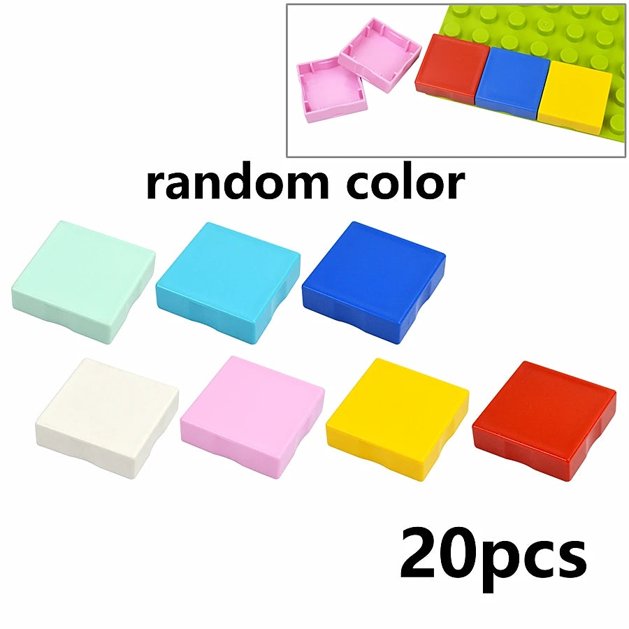 Placa base Duploes de gran tamaño, placas de montaje de ladrillos de 16x16 puntos, partículas grandes, figuras clásicas de animales, bloques de construcción, juguetes para niños
