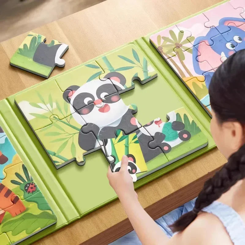 Rompecabezas magnético para niños de 3 a 6 años, juguetes educativos para bebés, juguetes educativos para edades tempranas DIY