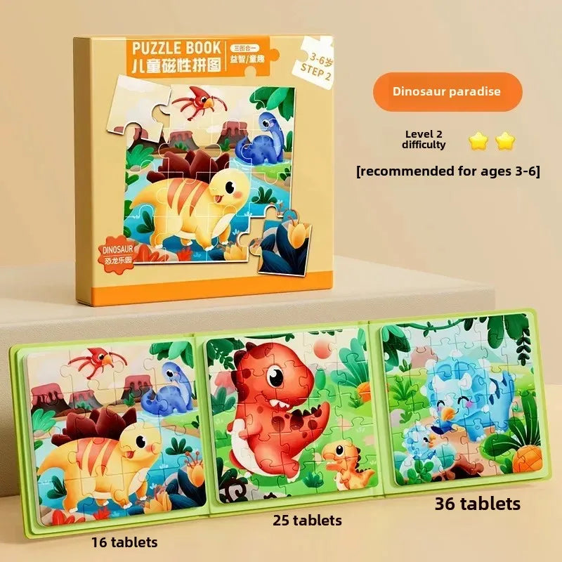 Rompecabezas magnético para niños de 3 a 6 años, juguetes educativos para bebés, juguetes educativos para edades tempranas DIY