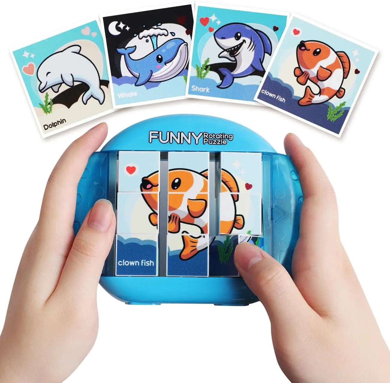 Rompecabezas giratorio 4 en 1 para niños Fidget Toys 3 4 5 6 7 8 años 4 rompecabezas en 1 habilidades motoras finas, regalo para niños y niñas mayores de 3 años
