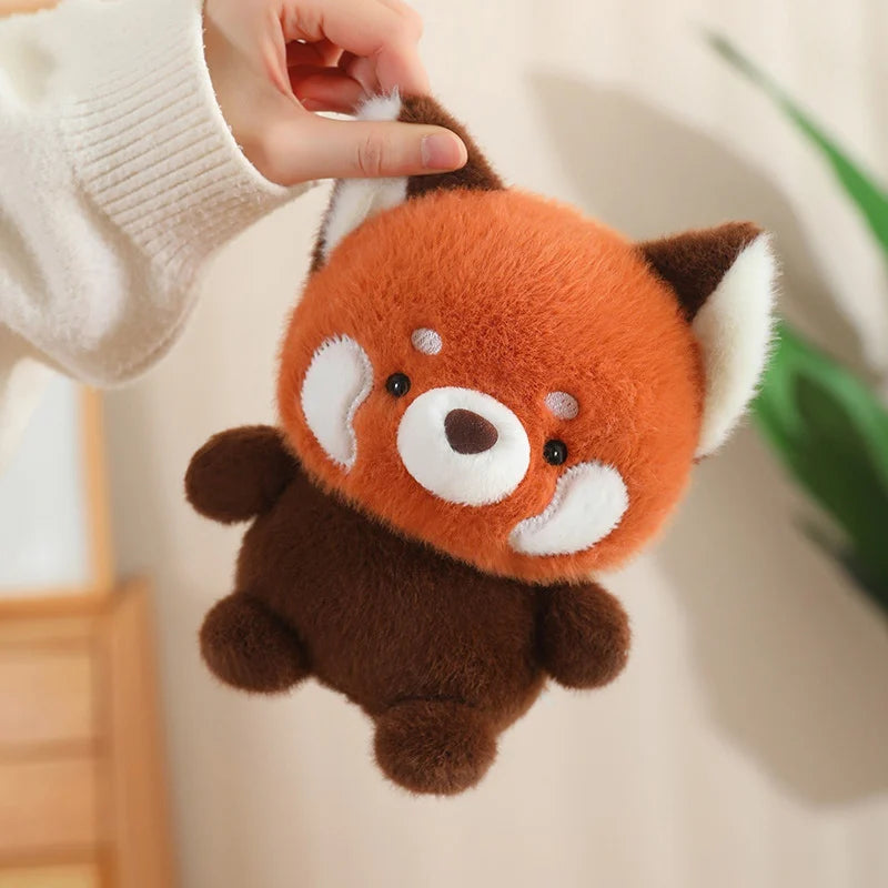 Bonitos animales sentados, Panda rojo, zorro, perezoso, gato, muñecos de peluche suaves, capibara de peluche, cerdo, juguetes para bebés, regalos para niños