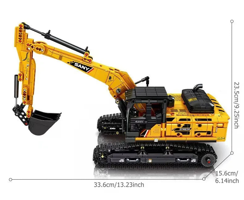 SEMBO BLOCK 1022 Uds. Modelos de excavadora, bloques de construcción MOC City, vehículo de ingeniería de construcción, ladrillos, juguetes educativos, regalo para niños