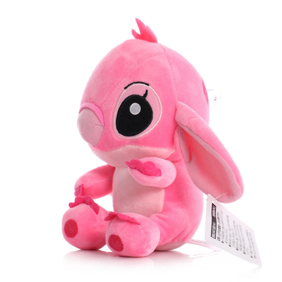Muñecos de peluche de punto azul y rosa de dibujos animados de Disney, juguetes de Anime Lilo y Stitch de 20CM, juguetes de peluche Stich, regalos de navidad para niños