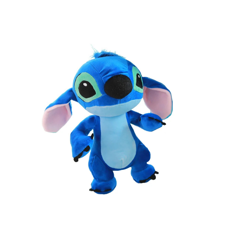 Muñecos de peluche de punto azul y rosa de dibujos animados de Disney, juguetes de Anime Lilo y Stitch de 20CM, juguetes de peluche Stich, regalos de navidad para niños