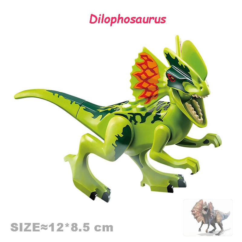 Velociraptor Triceratops Indominus t-rex modelo Jurassic World dinosaurios niños niño ensamblar bloques de construcción juguetes educativos