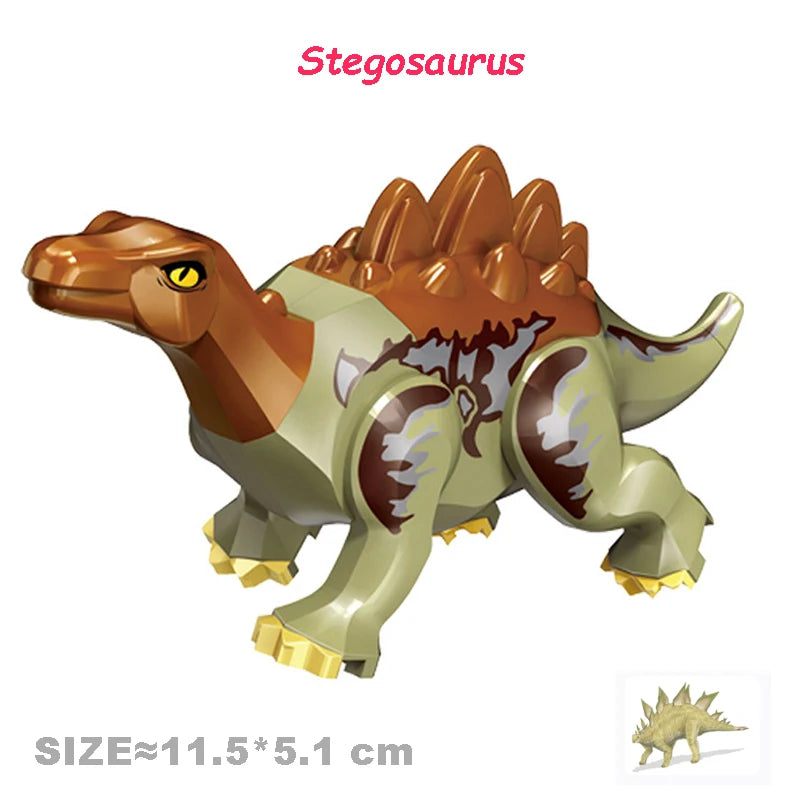 Velociraptor Triceratops Indominus t-rex modelo Jurassic World dinosaurios niños niño ensamblar bloques de construcción juguetes educativos