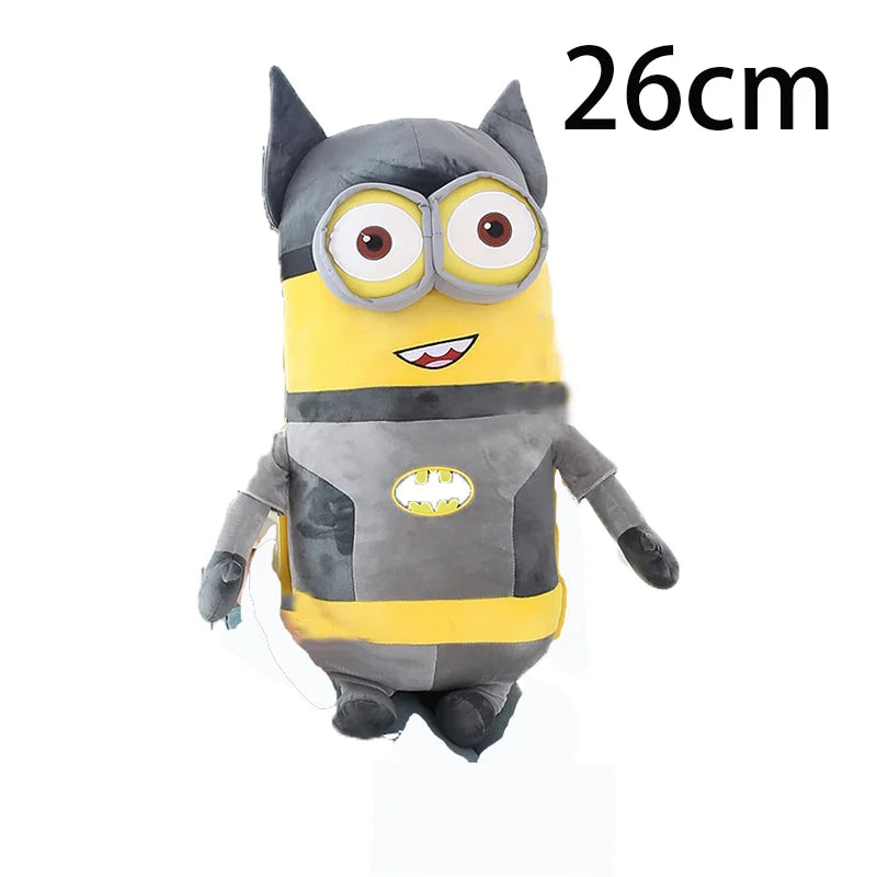 Minions película periferia amarillo peluche Bob Stuart juguetes de peluche en Jeans muñecas suaves almohada decoración niños regalo de cumpleaños