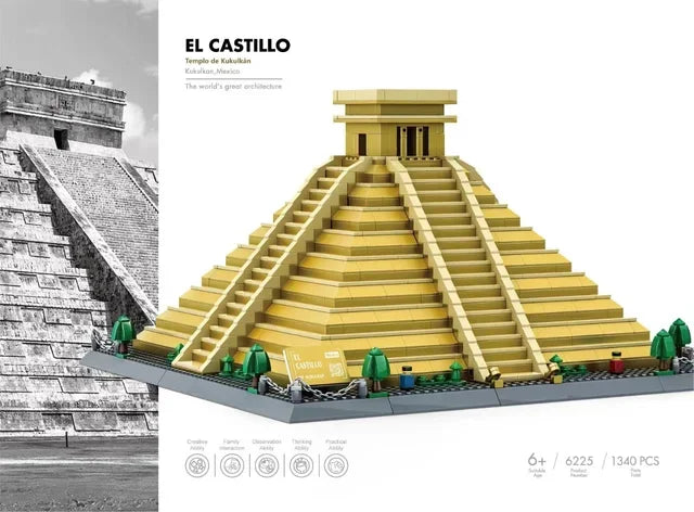 MOC arquitectura de fama mundial Edificio casa de ópera bloques de construcción Villa Savoye puente torre juguete niños cumpleaños regalo de Navidad