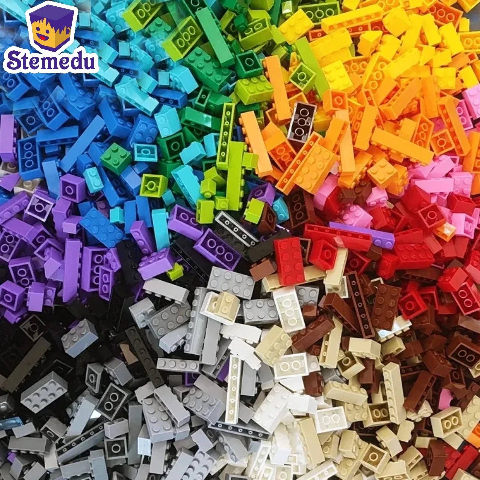 Bloques de construcción de piezas para niños, lote de bloques de construcción de 120 piezas a granel, juguetes de placa de bloques de ladrillos de Color, partículas pequeñas a granel compatibles con Legoeds