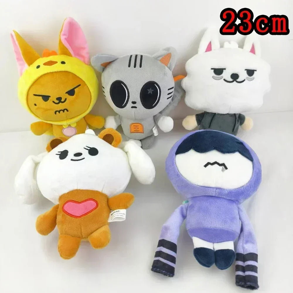 LLavero de peluche skzoo de 70 estilos, llavero Kawaii Skzoo, muñeco de peluche de dibujos animados, juguetes Kawaii, decoración de habitación, regalo para niños