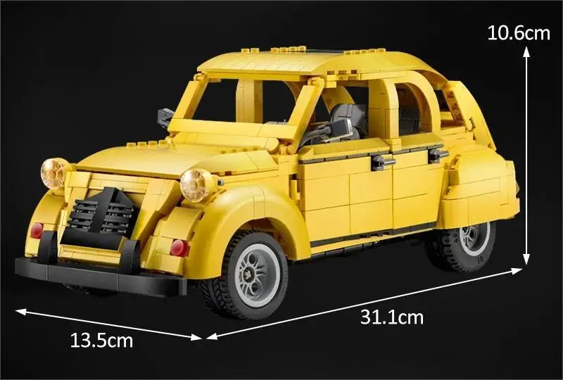 Vehículos técnicos Cada, 1238 Uds., bloques de construcción MOC, ladrillos para adultos 1:12, coches Retro, modelo, juguetes de construcción para niños, regalos