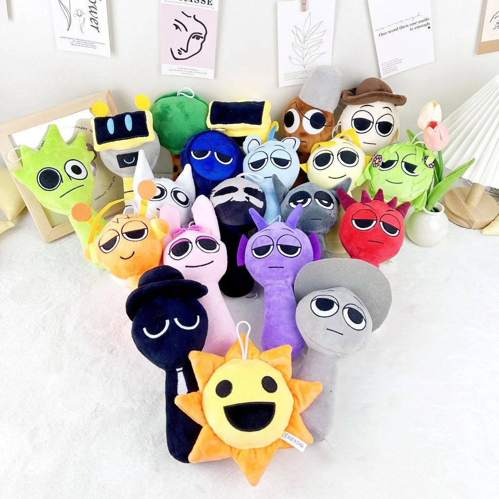 Sprunki muñecos de peluche de juguete Spronki Mr Sun Tree Raddy Pinki Clukr Funbot muñecos de peluche colección familiar juguetes regalar como regalos de Navidad