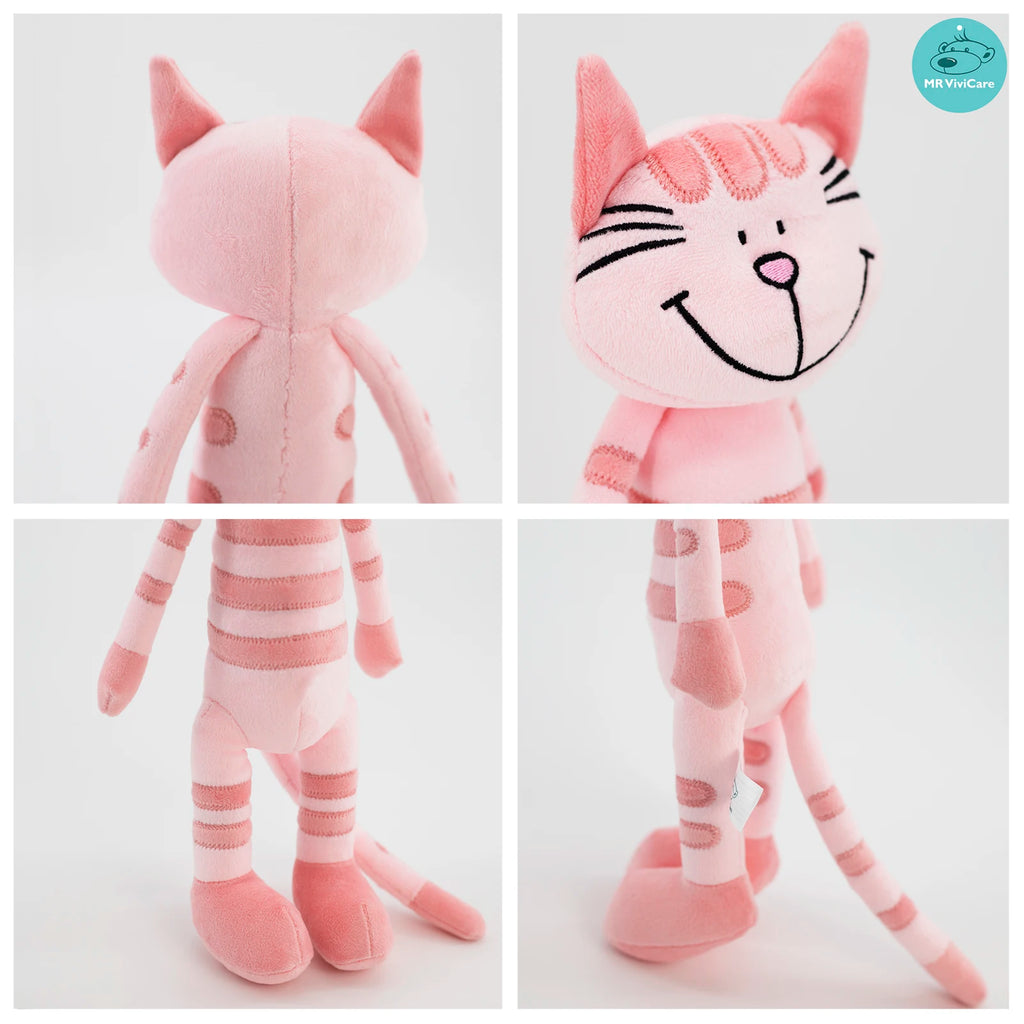 MR ViviCare-juguete de peluche de gato, simulación pequeña y suave, juguetes de animales de peluche para niños, accesorios bonitos para fotos, cumpleaños para niñas