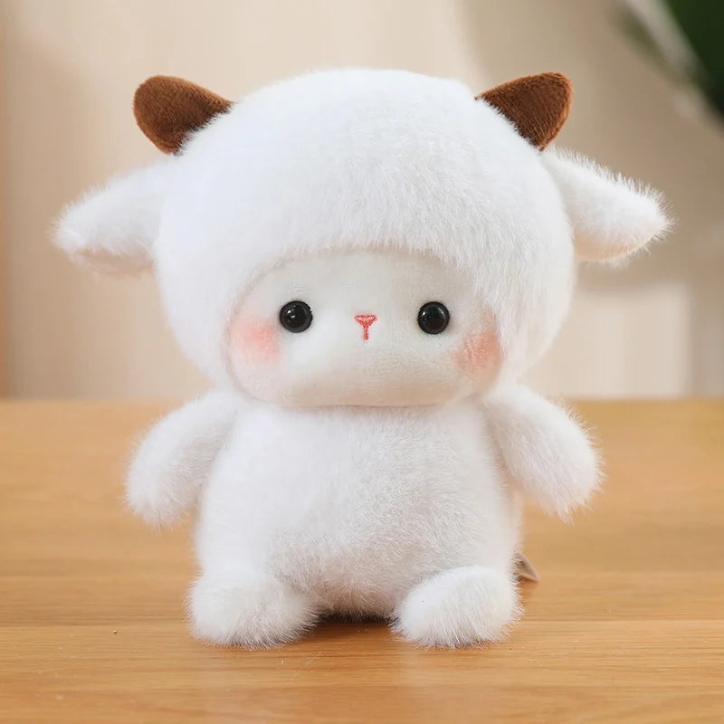 Bonitos animales sentados, Panda rojo, zorro, perezoso, gato, muñecos de peluche suaves, capibara de peluche, cerdo, juguetes para bebés, regalos para niños