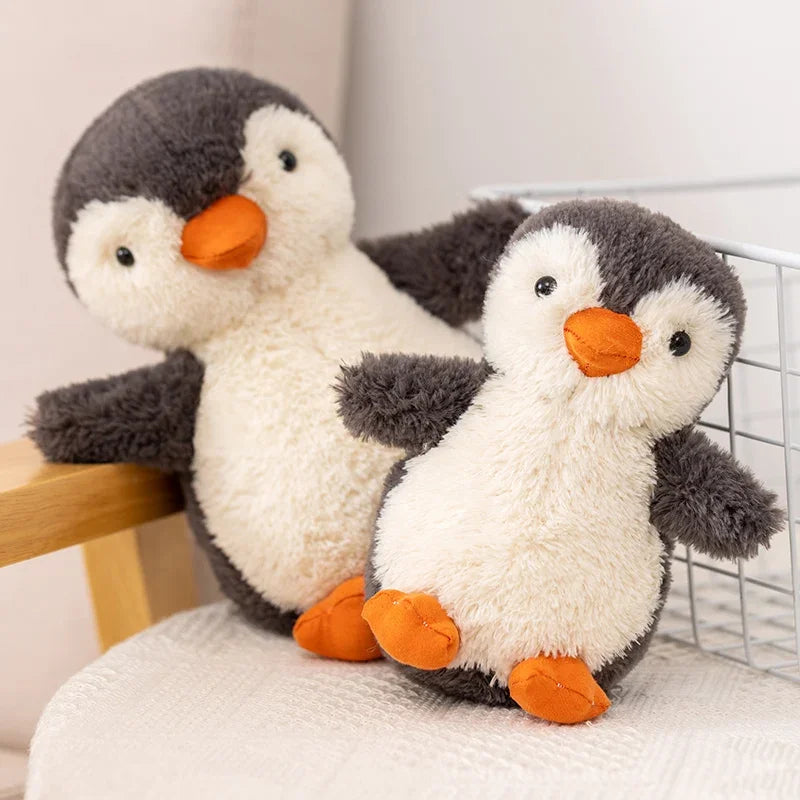 Juguetes de peluche de pingüino suave Huggable Kawaii para niños, muñeca de peluche para niños, regalo de cumpleaños para niños, 16-30CM