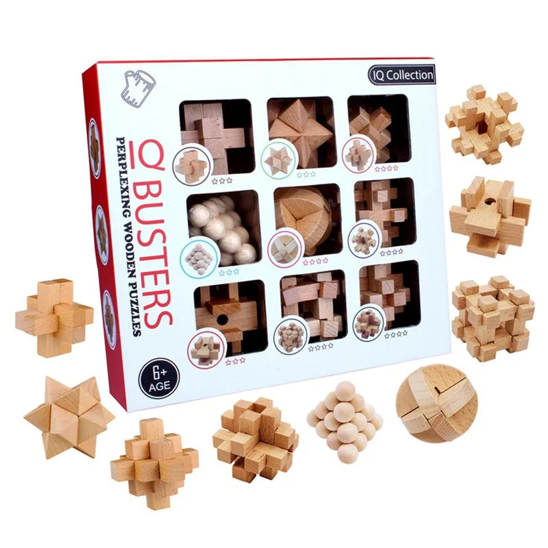 Rompecabezas 3D de juguete Lu Ban Kong Ming Lock, juego Social para adultos, rompecabezas que mejora la memoria, juguetes educativos para niños