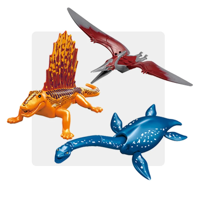 Velociraptor Triceratops Indominus t-rex modelo Jurassic World dinosaurios niños niño ensamblar bloques de construcción juguetes educativos