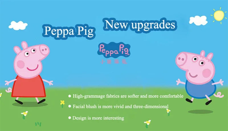 19cm Original Peppa Pig juguetes de peluche George Eddie Bear Mr dinosaurio figura de Anime juguetes de peluche niños juguete de regalo de Navidad