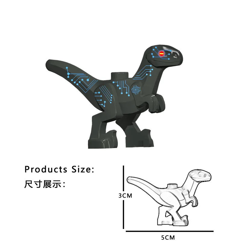 Nido de dinosaurio Jurásico para bebé, colección de juguetes de bloques de construcción, regalo de recuerdo, cumpleaños, Jurassic Rex Raptor