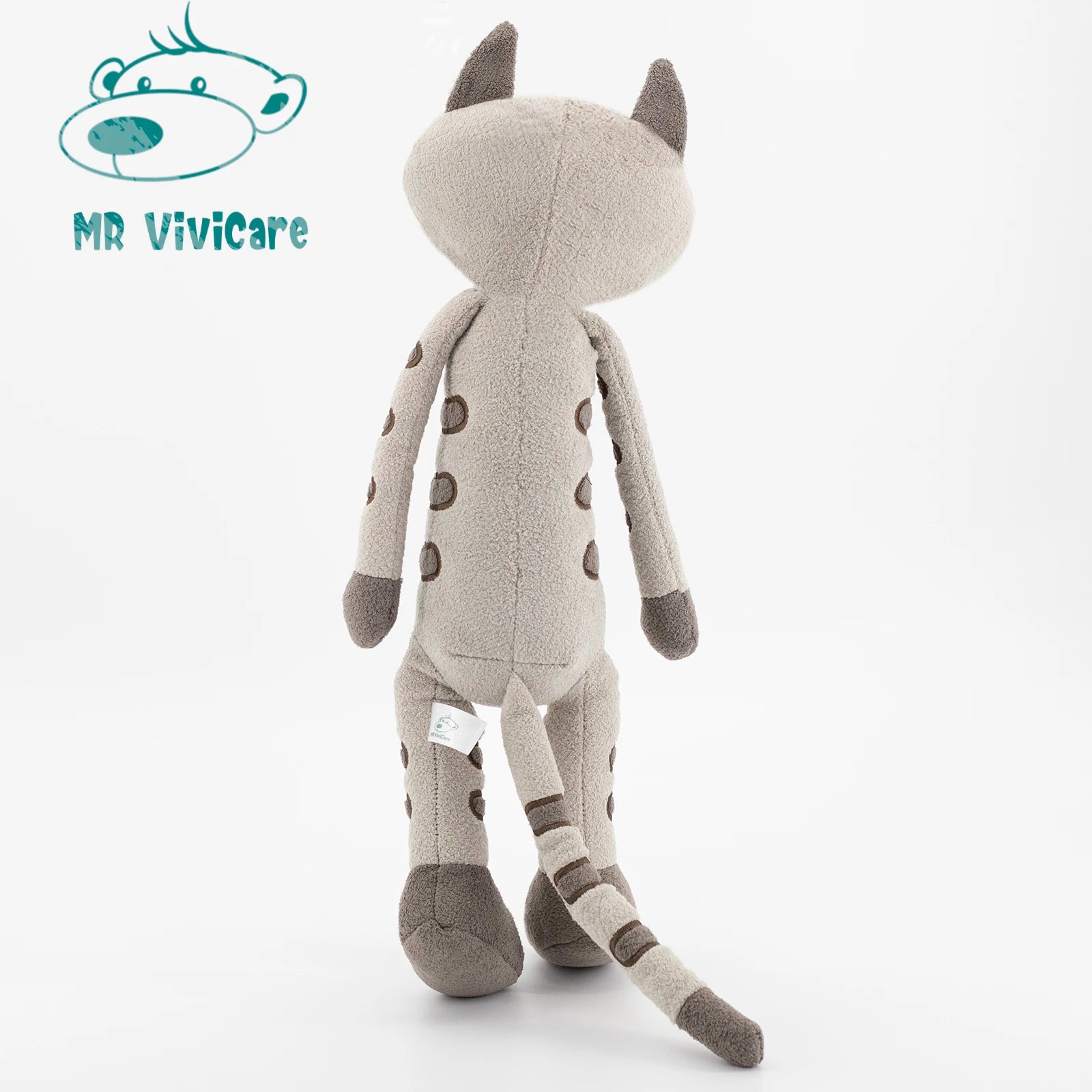 MR ViviCare-juguete de peluche de gato, simulación pequeña y suave, juguetes de animales de peluche para niños, accesorios bonitos para fotos, cumpleaños para niñas