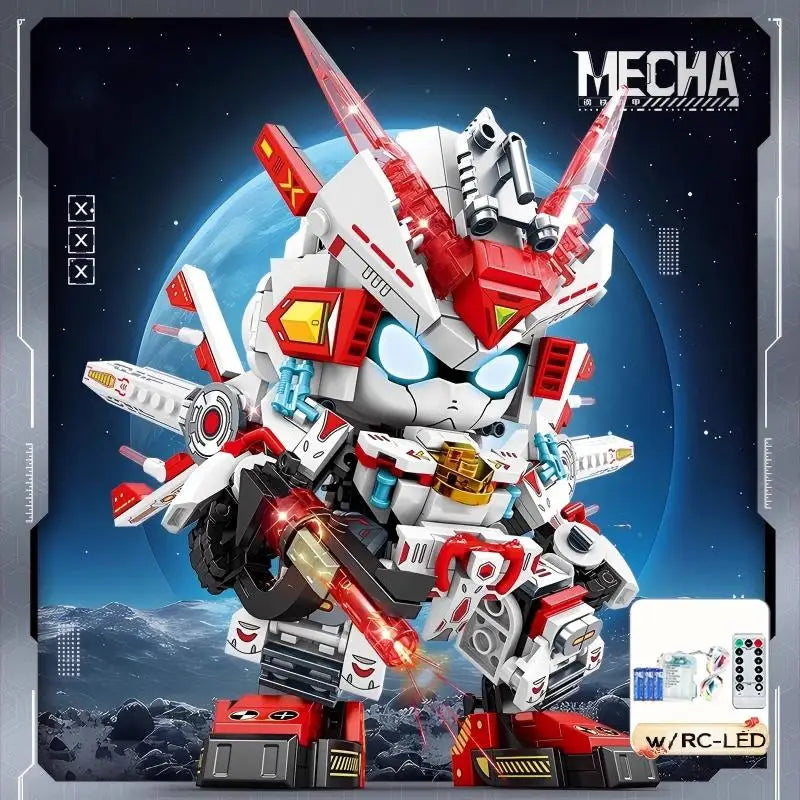 Kit de bloques de construcción de vástago 2025, modelo de robot Mecha DIY, juguetes educativos de construcción para niños de 8 a 12 años, regalo de cumpleaños creativo