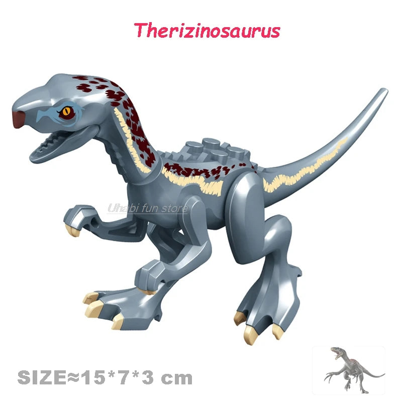Velociraptor Triceratops Indominus t-rex modelo Jurassic World dinosaurios niños niño ensamblar bloques de construcción juguetes educativos