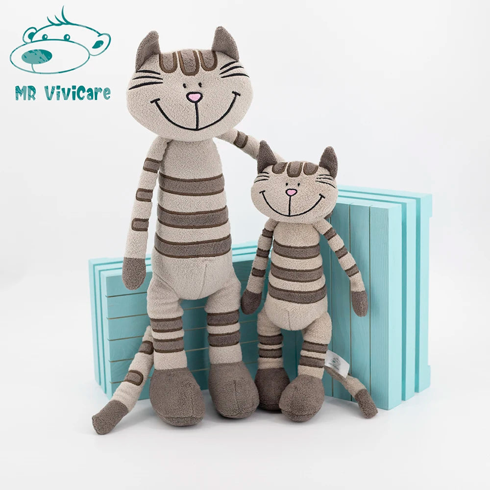 MR ViviCare-juguete de peluche de gato, simulación pequeña y suave, juguetes de animales de peluche para niños, accesorios bonitos para fotos, cumpleaños para niñas
