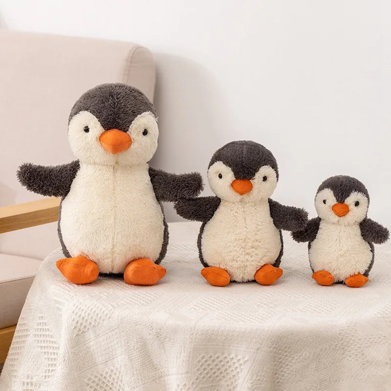 Juguetes de peluche de pingüino suave Huggable Kawaii para niños, muñeca de peluche para niños, regalo de cumpleaños para niños, 16-30CM