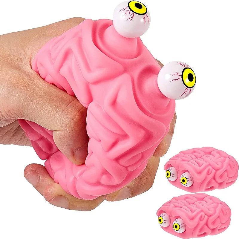 Flippy Brain Squishy Eye Popping Squeeze Fidget Splat Toy Bola para aliviar el estrés y la ansiedad Juguetes de enfoque antiansiedad Regalo para niños